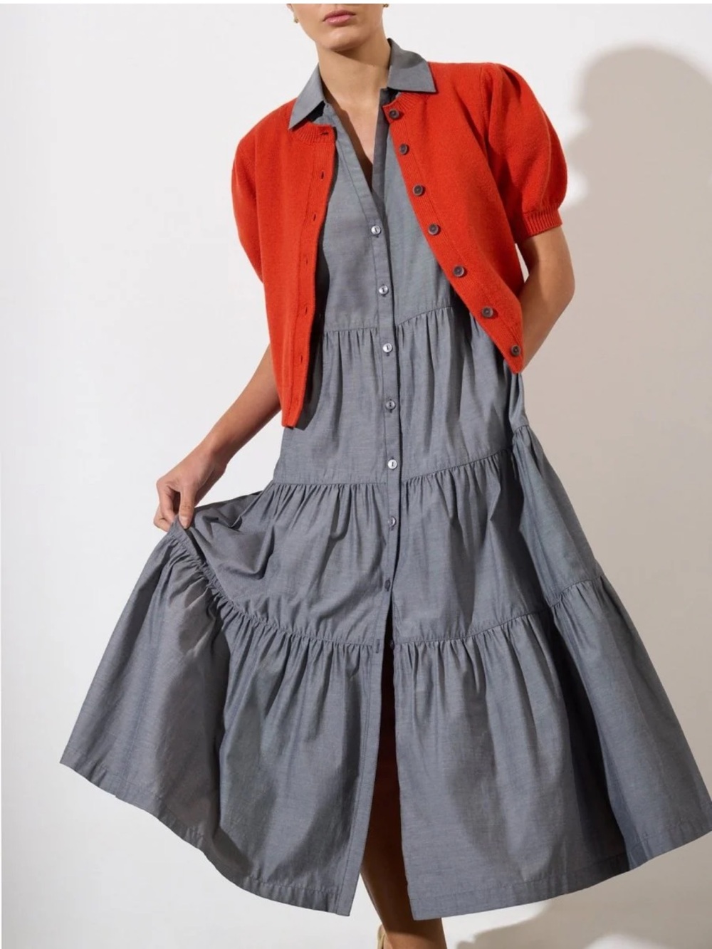 Brochu Walker Havana Dress in Washed Slate - Size Small - Picture 2 of 9